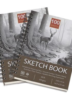 1/2/3pcs Sketchbook Paper Pad: Art Sketchbook Drawing Papers