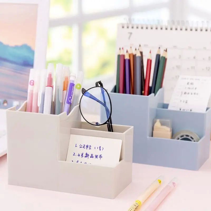 Desktop Pen Holder Organizer Multi-functional Stationery Con