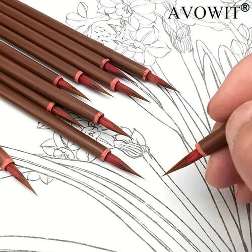 5/10pcs Handmade Detail Drawing Pen, Brushing Brush, Waterco