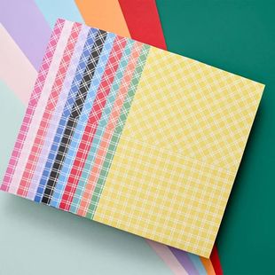 12 Sheet Candy Color Scrapbook Paper Pad Single-Sided Dot Gr