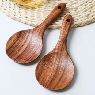 Kitchen Rice Serving Wooden Salad Spoon Spatula 1Pc Scoop