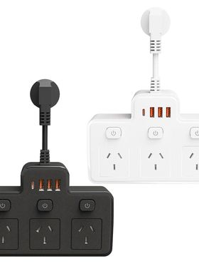 Australia AU Plug AC Power Strip Multitap Socket Wall Mounte
