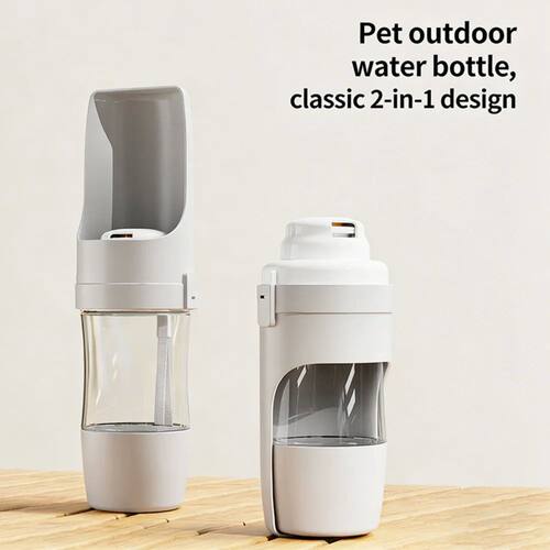 Dog Water Bottle Portable Pet Travel Feeder One Touch Leak P