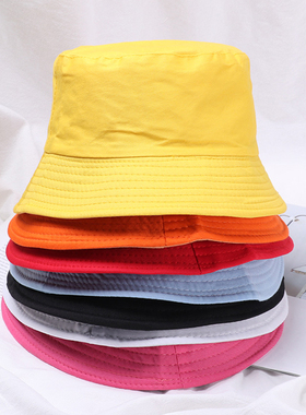 Cotton Summer Foldable Bucket Hat Unisex Women Outdoor Sunsc