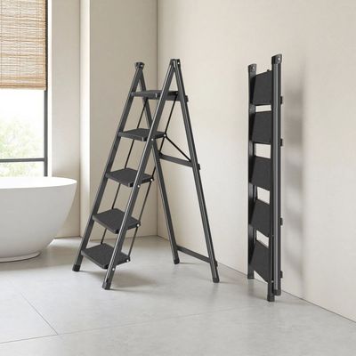 Non-Slip Treads, Multifunctional Household Ladder Folding St