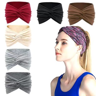 4 Pcs Wide Headbands for Women, Large Turban Headband Boho H