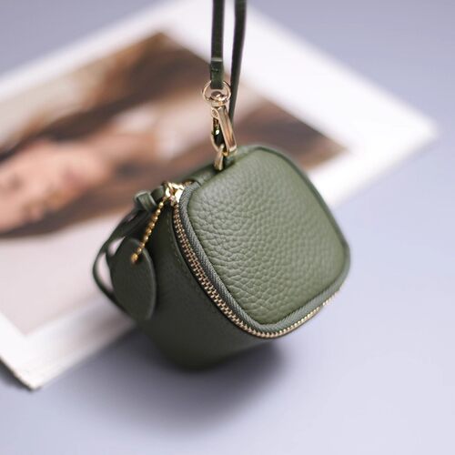 Leather makeup bag, change storage bag