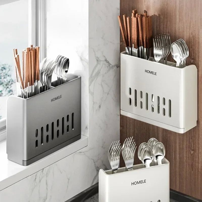 1-Piece Kitchen Utensil Rack-Multifunctional Draining Chopst