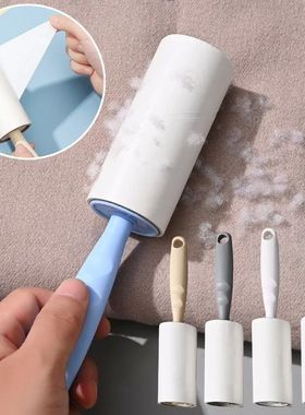 Portable Tearable Adhesive Roller with Handle Reusable Cloth