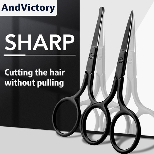 1Pc Stainless Steel Nose Hair Mini Small Scissors Eyelash Fa