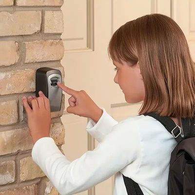 1PCWall mounted key lock box with 4-digit password combinati
