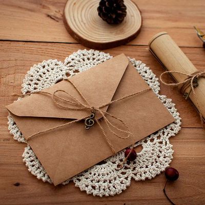 12pcs/set Vintage Paper Envelopes retro Letter Paper Postcar