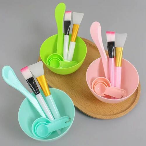 Facial Brush Mask Bowl Spoon Set Mask Brush Bar DIY Beauty T