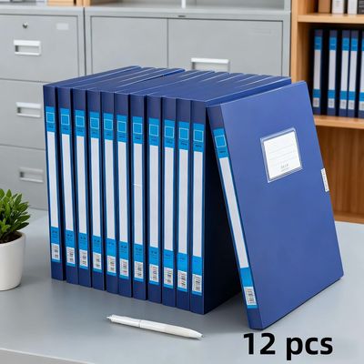 A4 File Folder File Box with Adhesive Closure, Thickened Pla