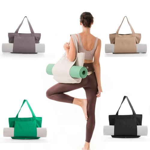 Yoga Pilates Mat Bag Canvas Handbag Yoga Mat Shoulder Bag