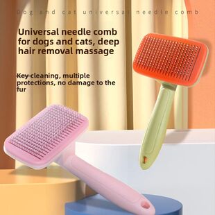 Pet Grooming Brush Self Cleaning Deshedding Tool for Cats Do