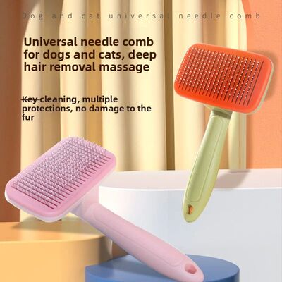 Pet Grooming Brush Self Cleaning Deshedding Tool for Cats Do