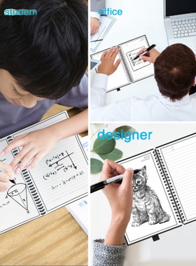 A5 B5 Smart Erasable Notebook Paper Erase Notepad Note Pad L