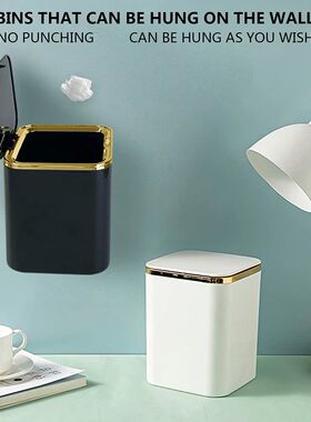 Mini Waste Bins Desktop Garbage Basket Home Table Plastic Tr