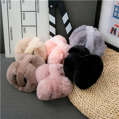 Foldable earmuffs for women Autumn and winter cute earmuffs