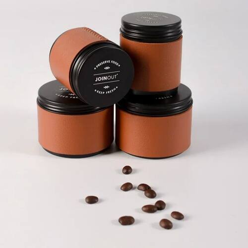 Mini Coffee Bean Storage Jar Coffee Powder Sealed jar Outdoo