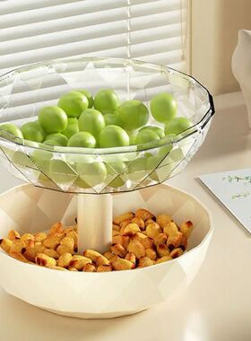 Tiered Fruit Bowl Removable 2 Tier Pumpkin Candy Dish with L