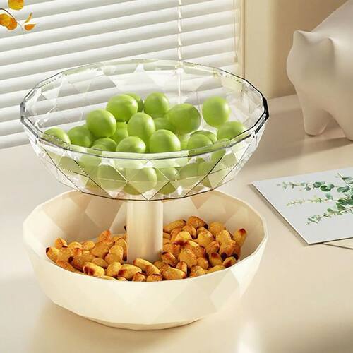 Tiered Fruit Bowl Removable 2 Tier Pumpkin Candy Dish with L