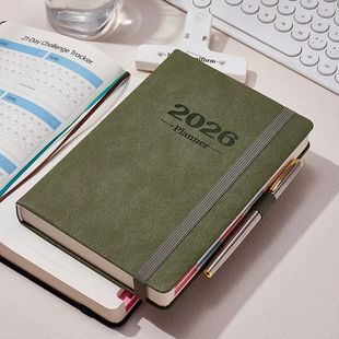 2026 Daily Planner - 365 Days Full Year Agenda with English