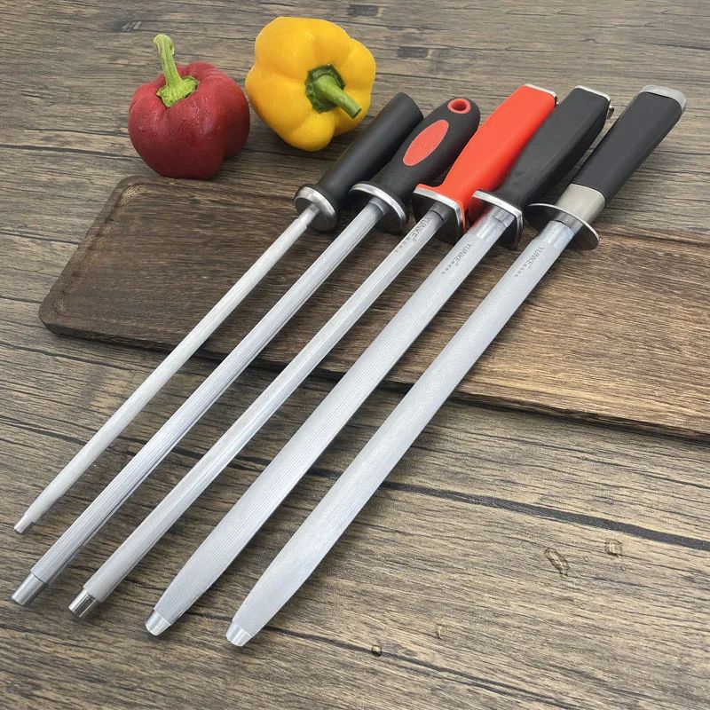 Diamond Steel Stick Rod Knife Sharpener Honing Steel Knife S