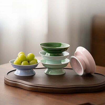 Refreshment plate, ceramic fruit plate, small living room ho