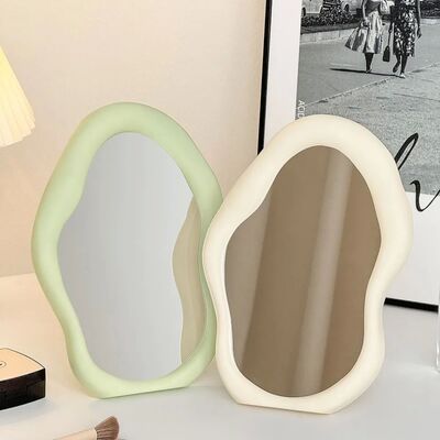 Cream Style Makeup Mirror Decorative Cloud Shaped Simple Hai