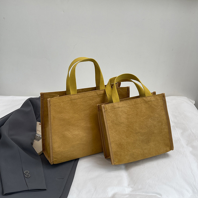 时尚百搭2025新款杜邦纸通勤包女包托特包女简约百搭大容量手提包,箱包皮具/热销女包/男包,托特包,淘宝优惠券,粉丝福利购,淘宝优惠卷