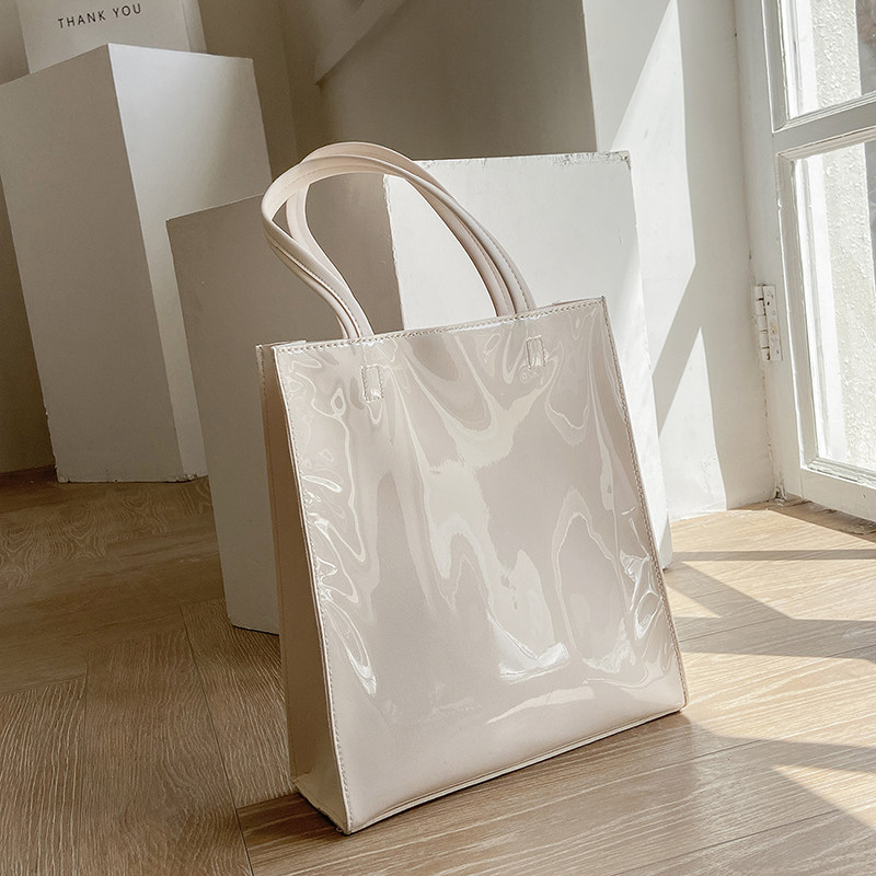 夏天大容量透明果冻包包女2025新款时尚洋气手提包韩版单肩托特包