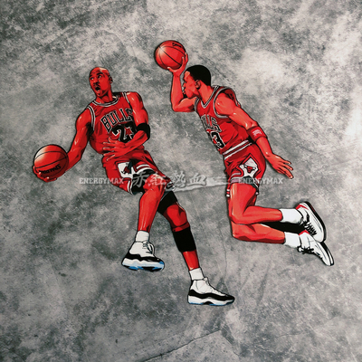 个性篮球汽车贴纸反光贴防水防晒