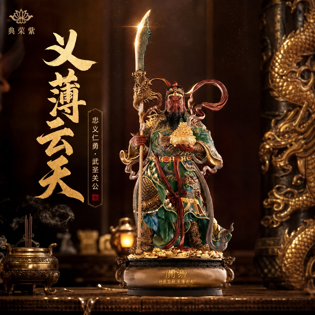 东来紫武财神佛像招财供奉纯铜关公神像铜像财神爷店铺关帝圣君
