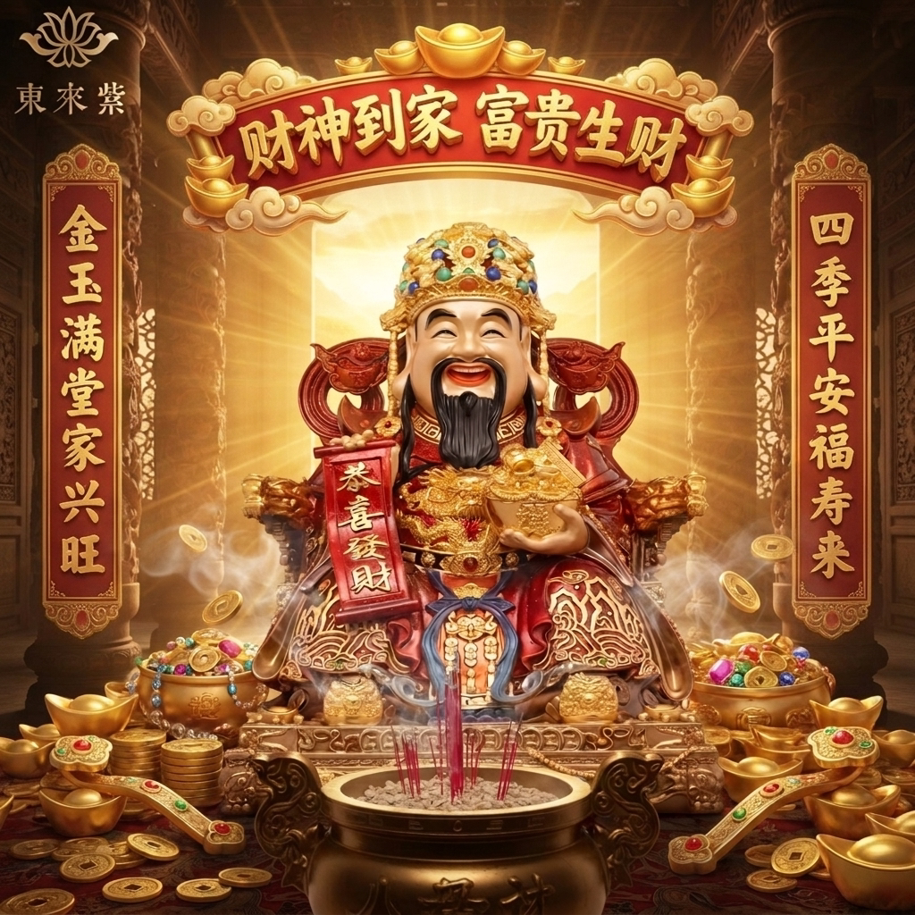 东来紫文财神佛像招财供奉神像纯铜范蠡铜像比干财神爷店铺家用