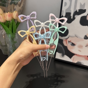 新款泡芙卷2.6mm拼豆双针镊子蝴蝶结拼豆笔豆铲拼豆镊子拼豆工具