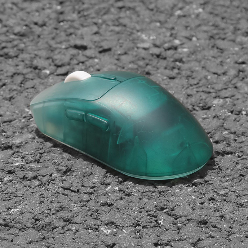 WAIZOWL BGGAMING OGM PRO 무선 투명 게임 잉크 아이스 컬러 게임 인체 공학적 마우스