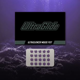 Ultraglide喵呜外设减震消音小圆点特氟龙脚贴PTFE玻璃垫布垫耐磨