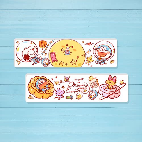 十字绣工具亚克力吸针【238】史努比哆啦A梦中秋长条吸针不含背吸