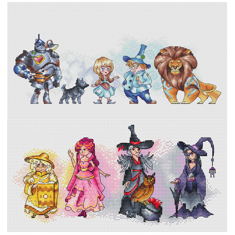 法国DMC十字绣套件卡通动漫 翡翠之城系列 28CT 简单 印花