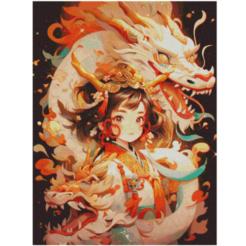 十字绣套件卧室客厅正品DMC绣线配置 D168 神龙女孩 14CT印花