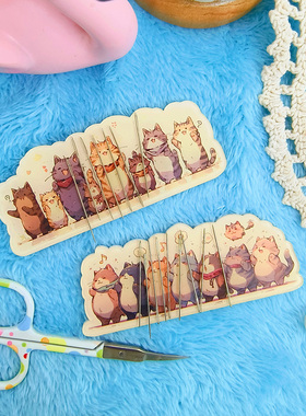 十字绣工具亚克力吸针【124】猫咪氛围组 内嵌磁铁磁吸针吸针线活