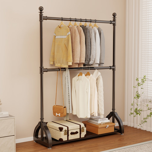 热卖1万+双层可升降服装店展示架