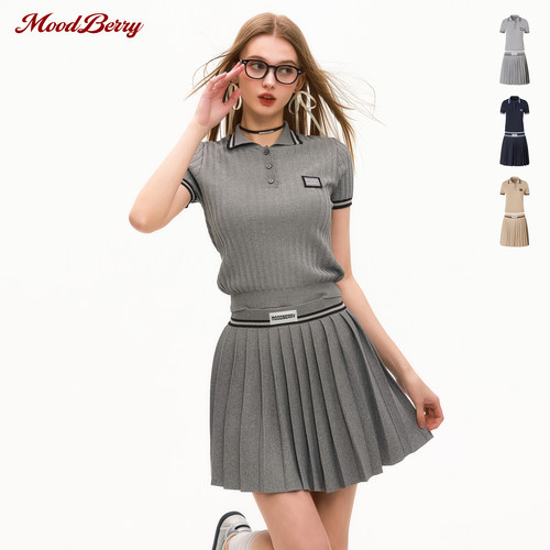 MoodBerryPOLO短袖学院风套装