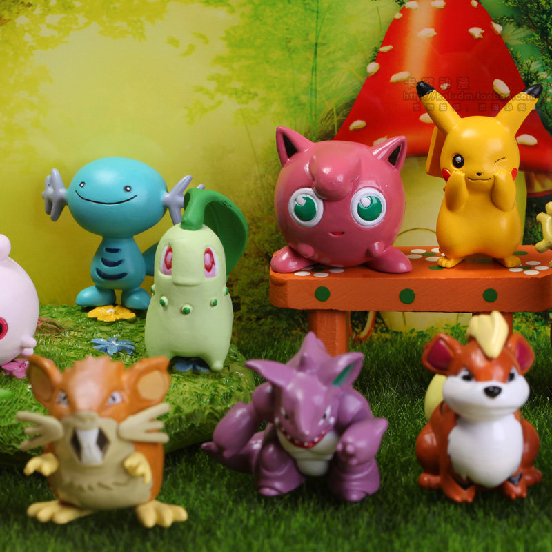 神奇宝贝宠物小精灵皮卡丘手办公仔 比卡丘玩具模型摆件动漫周边
