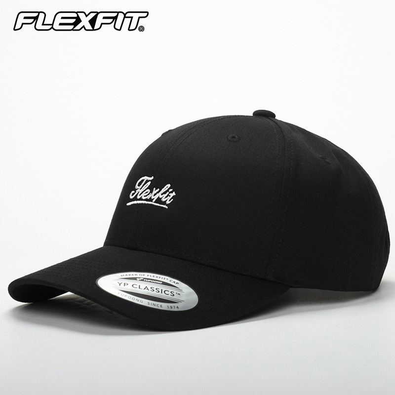 flexfit 经典硬顶棒球帽可调节高顶鸭舌帽ins潮牌进口帽子男女冬