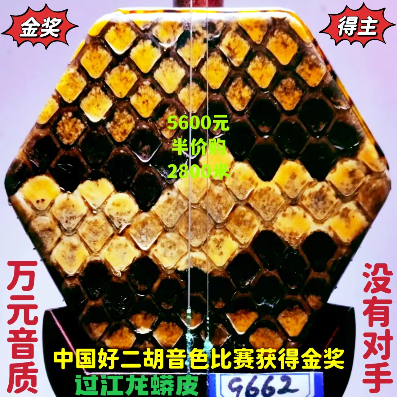 捡大漏〔全国获金奖〕韵声琴坊五星级小叶紫檀木料二胡考十级专用