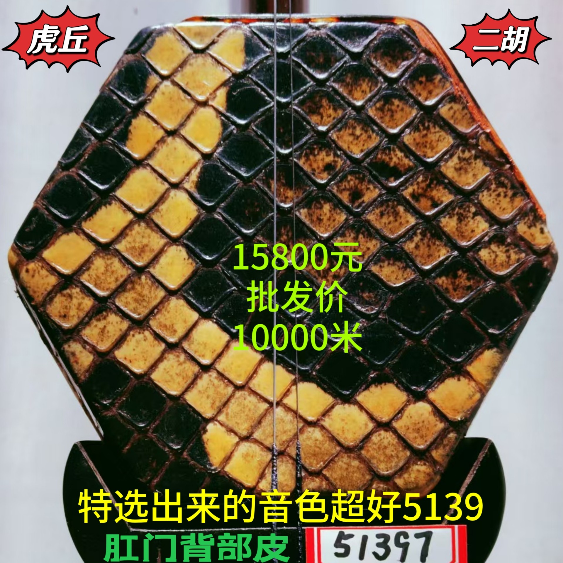 虎丘5139金章特级明清旧料老红木二胡宋飞于红梅鉴定代言登台使用