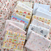 纯棉40支韩版 猫咪宠主图平纹亲肤吮指级布料服饰睡裙手工宝宝布料